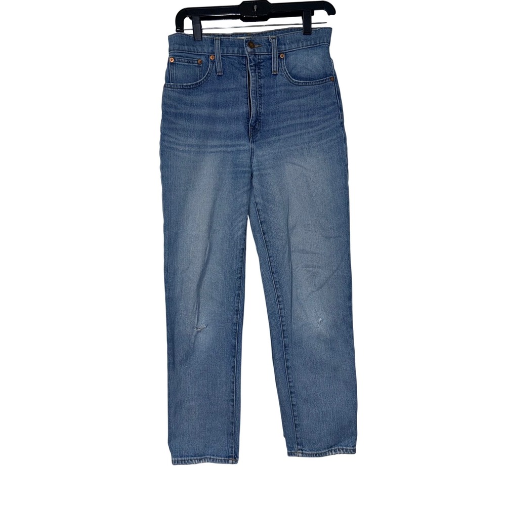 Madewell Classic Straight Jeans Womens 27 Medium Blue Cotton Denim